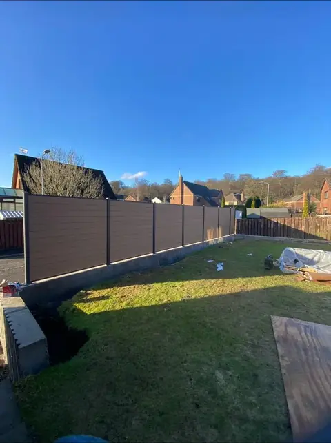 Composite panels fitted